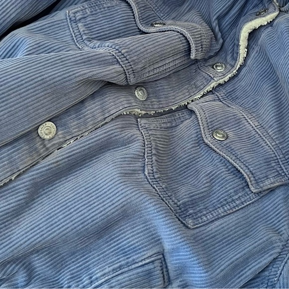 Topshop Corduroy Sherpa-Lined Jacket / Coat - Picture 5 of 5